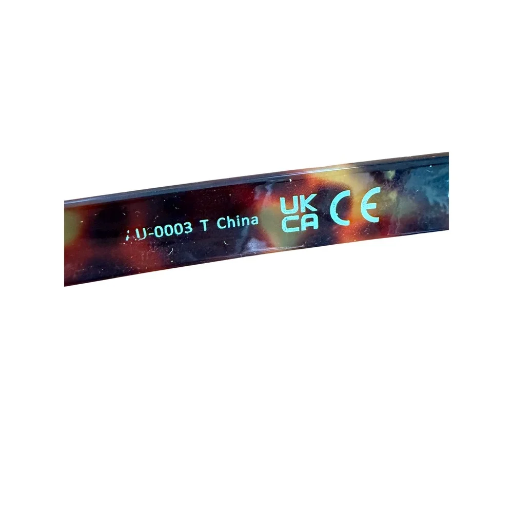 Retro 90's Madison Avenue Square Tortoise Shell Blue Light‎ Fashion Glasses